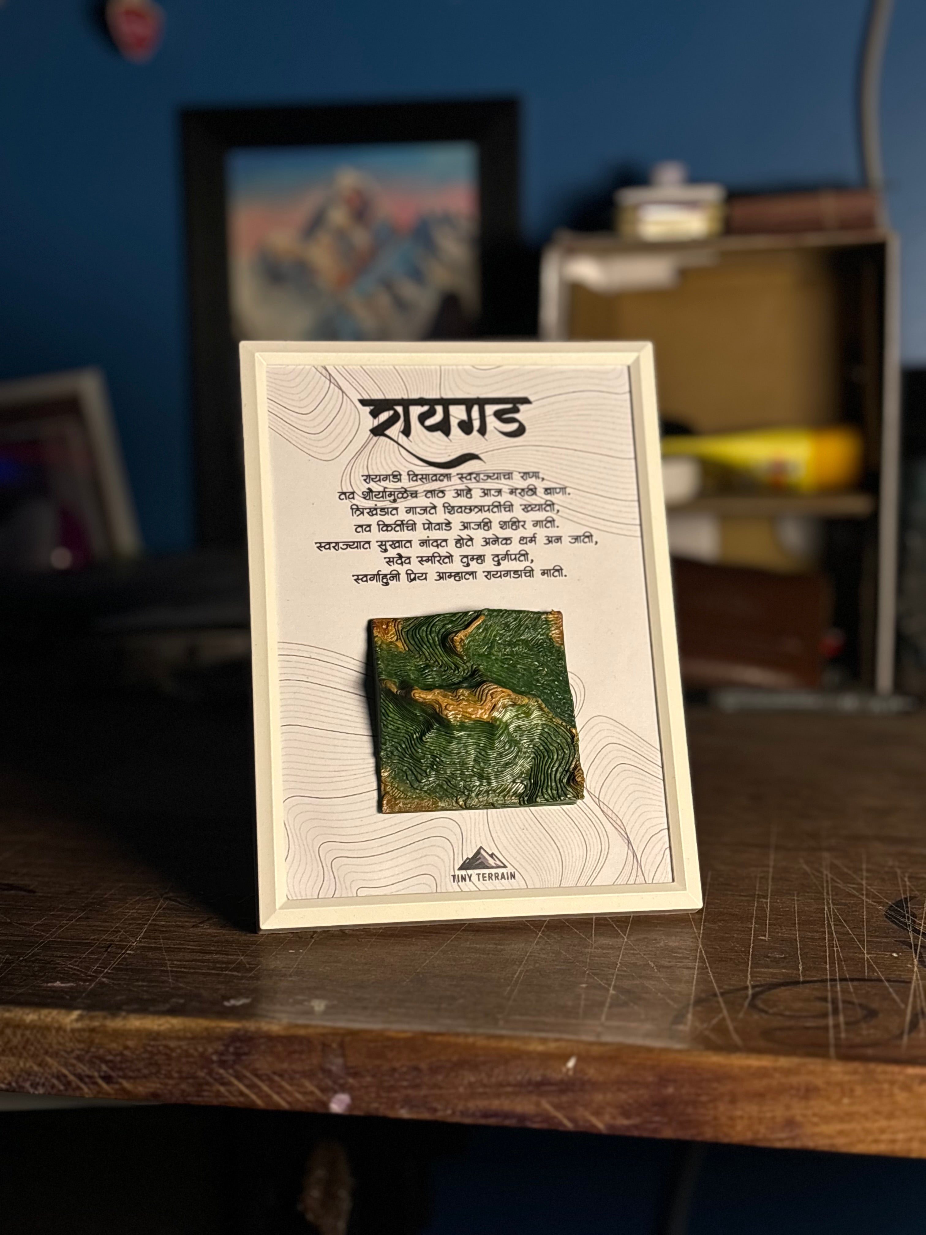 Raigad 3D Terrain Wall Art