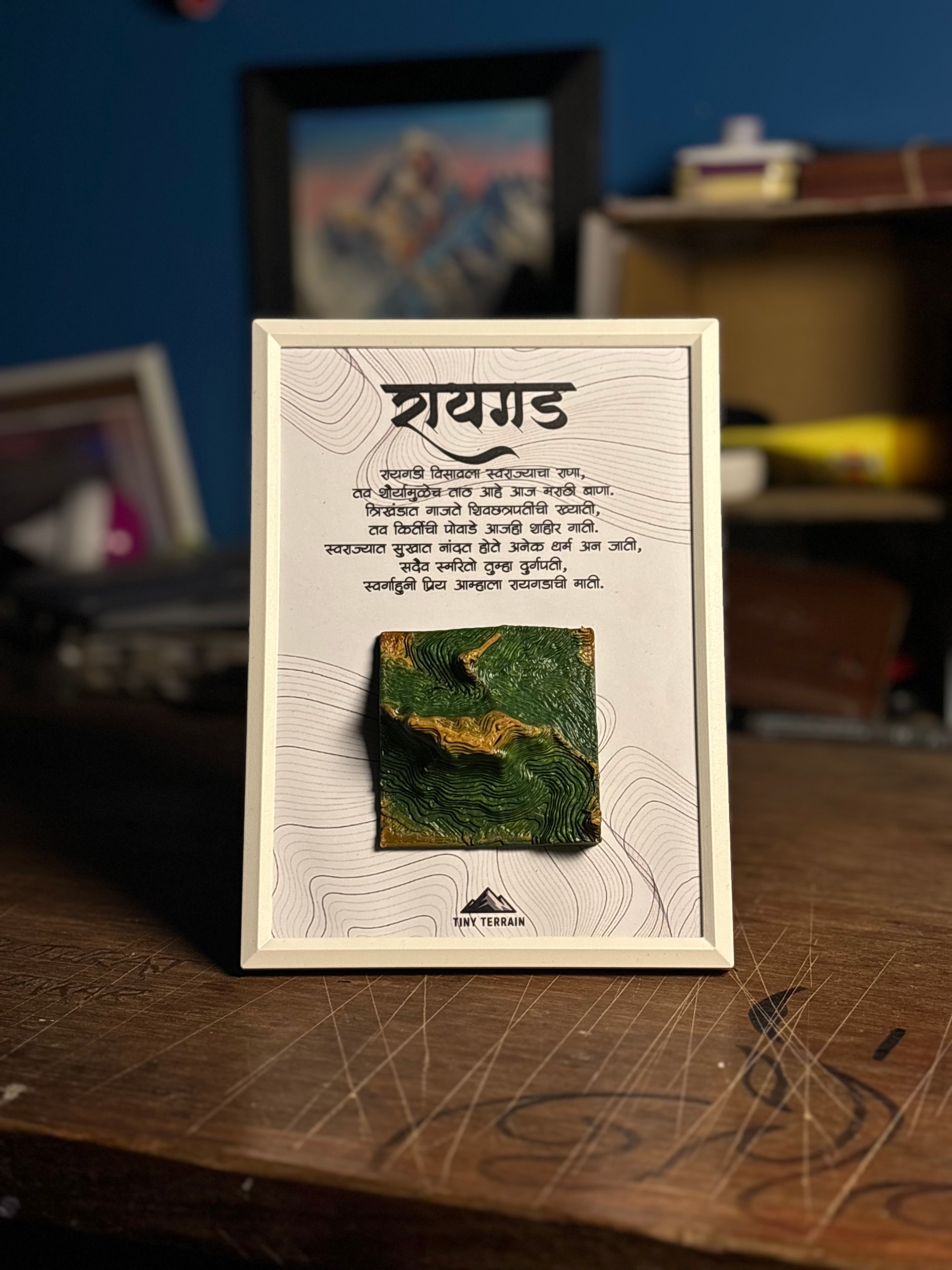 Raigad 3D Terrain Wall Art